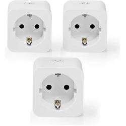 Nedis, Smart Plug, SmartLife Smart Stecker Wi-Fi Leistungsmesser 3680 W Type F (CEE 7/7) 0 - 55 °C An