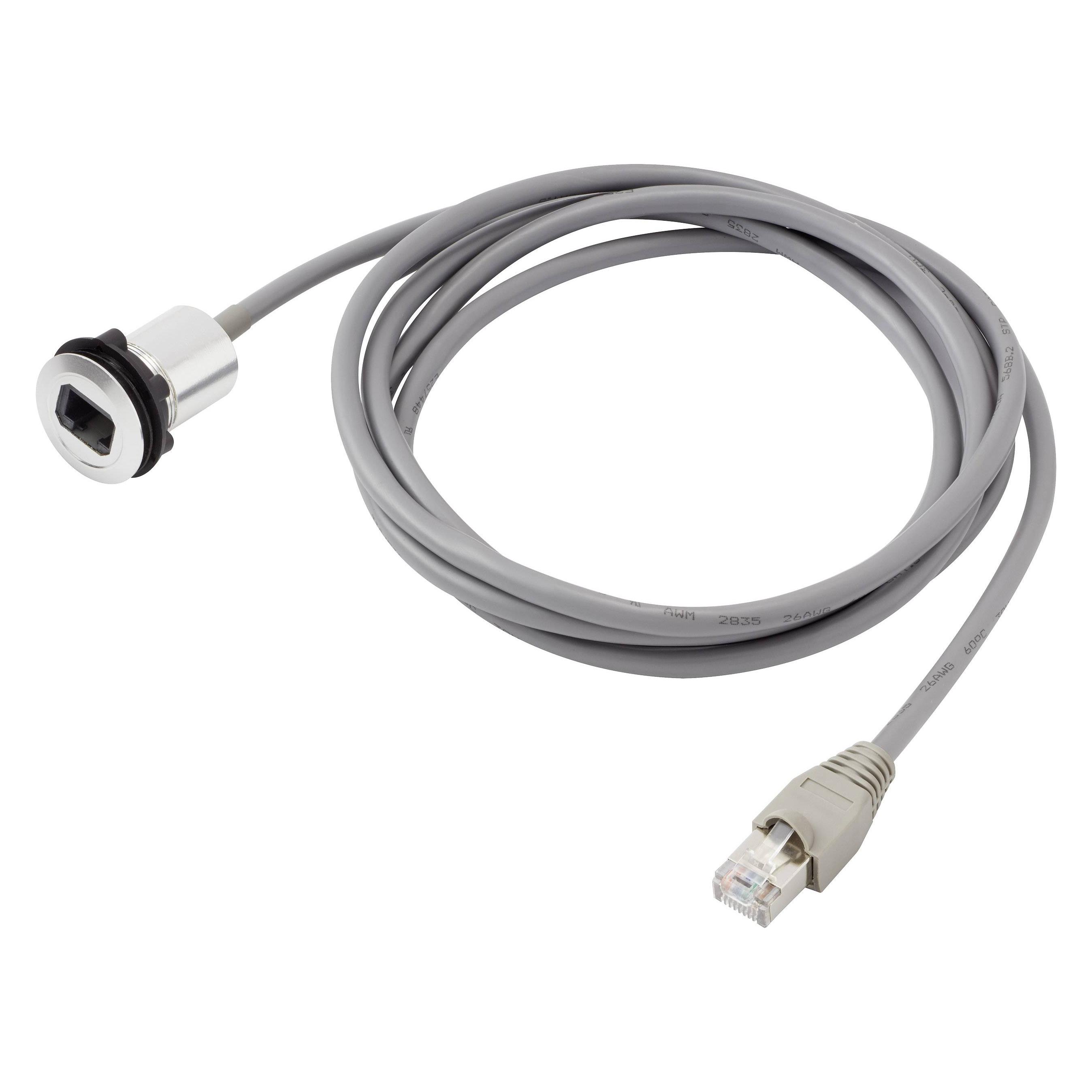 Tru Components RJ45-Einbaubuchse Buchse, Einbau, Stecker, gerade Pole: 8P8C RJ45-01-BK Schwarz RJ45-01-BK 1 St. (RJ45-01-BK)