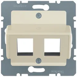 Berker 146402 Z-Platte RJ45 EBB 2F Zs weiß