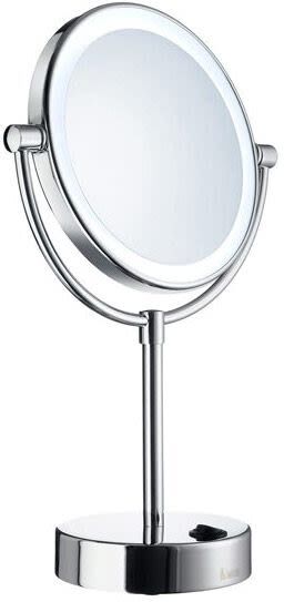 Smedbo Outline cosmetic mirror floor model, with LED lighting FK474E