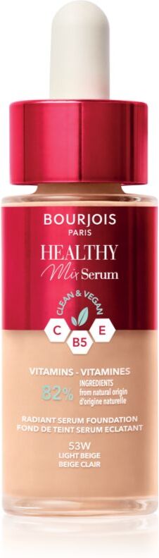 Bourjois Healthy Mix Let foundation For et naturligt look Skygge 53W Light Beige 30 ml