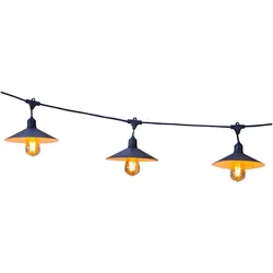 Lumisky VINTY 10 LED 6M Solargirlande Stahl Grau