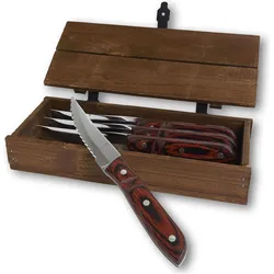 Gense Steakmesser Old Farmer XL 4 Stück, Braun, Besteck, Braun