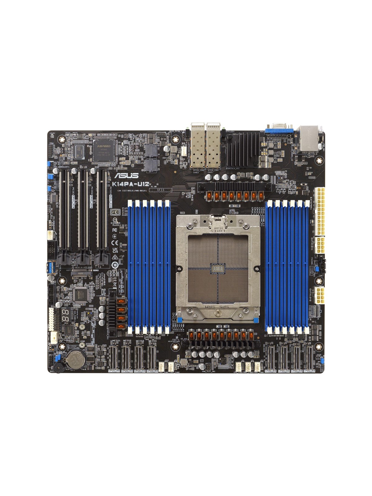 ASUS K14PA-U12 Mainboard - Socket SP5 - DDR5 RAM - SSI (Server)