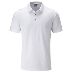 Ping Golf Herren Pique Polo Lincoln weiss