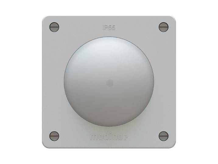 Max Hauri Exo Drucktaster A/R beleuchtet Einsatz +Frontset exo Ip55 lichtgrau