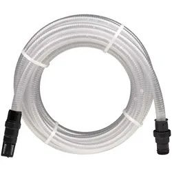 vidaXL Saugschlauch mit PVC-Anschlüssen Transparent 1" 10 m PVC