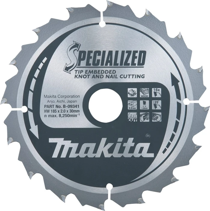 makita B-33205 SPECIALIZED Kreissägeblatt 270,0 mm, 40 Zähne