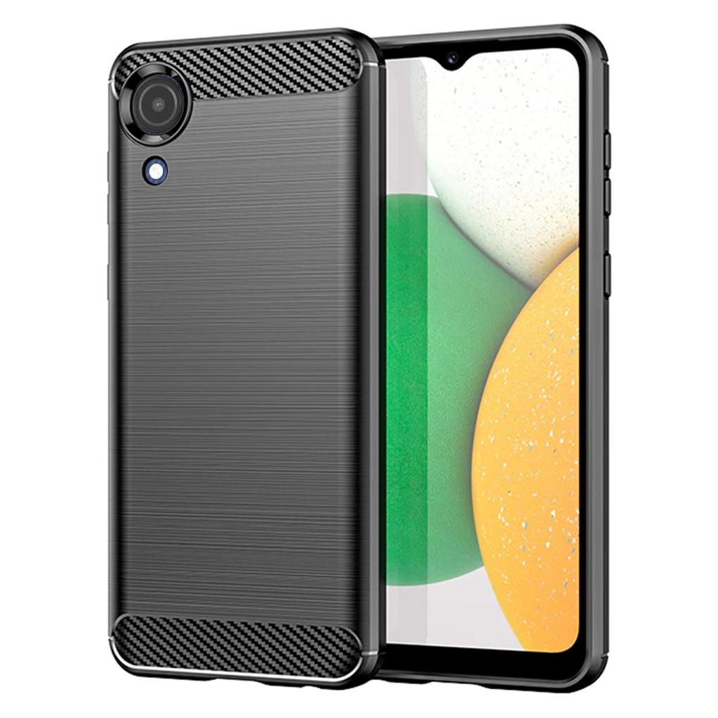 Techsuit - Carbon Silicone - Samsung Galaxy A03 Core - Black (Samsung Galaxy A03 Core) (56340570)