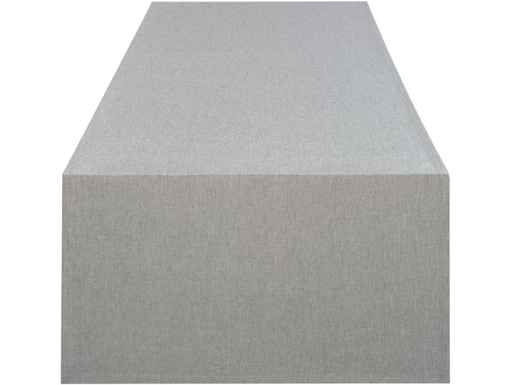 Tischläufer DELINDO LIFESTYLE WIEN Gr. 1, grau, B:140cm L:40cm, Polyester, Tischdecken, Tischläufer, Fleckabweisend, pflegeleicht, 180 g/m²