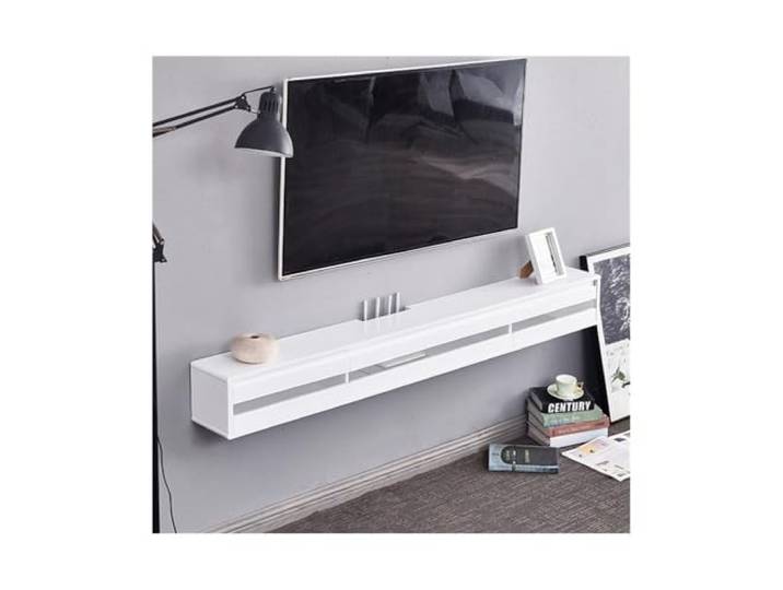 Xumh2024-3 TV Schrank Board Sideboard 59-Zoll-Medienkonsole zur Wandmontage, modernes, schmales, schwebendes TV-Gerät