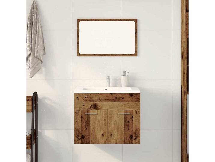 Ensemble de meubles salle de bain 2 pcs bois d ingénierie