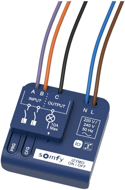 Somfy Récepteur encastré lumière On/Off io 1822649 (1822649)