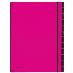 Pagna Pultordner »Trend« 12 blanko Fächer für Monate rosa, 26.5x34 cm