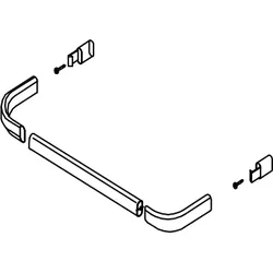 HSK Ersatzteile Handtuchhalter, Weiß, E30170-S-04 E30170-S-04