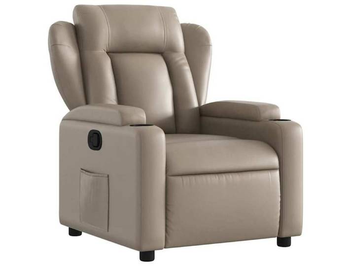 NEUF 2026  CHIC Fauteuil inclinable réglable SWEETY inclinaison manuelle Cappuccino Similicuir 77x94.5x100 cm FF4040