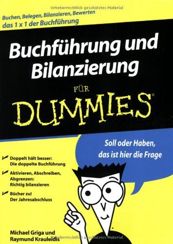 Michael Griga - Buchführung und Bilanzierung für Dummies - Preis vom 12.10.2026 11:37:12 h