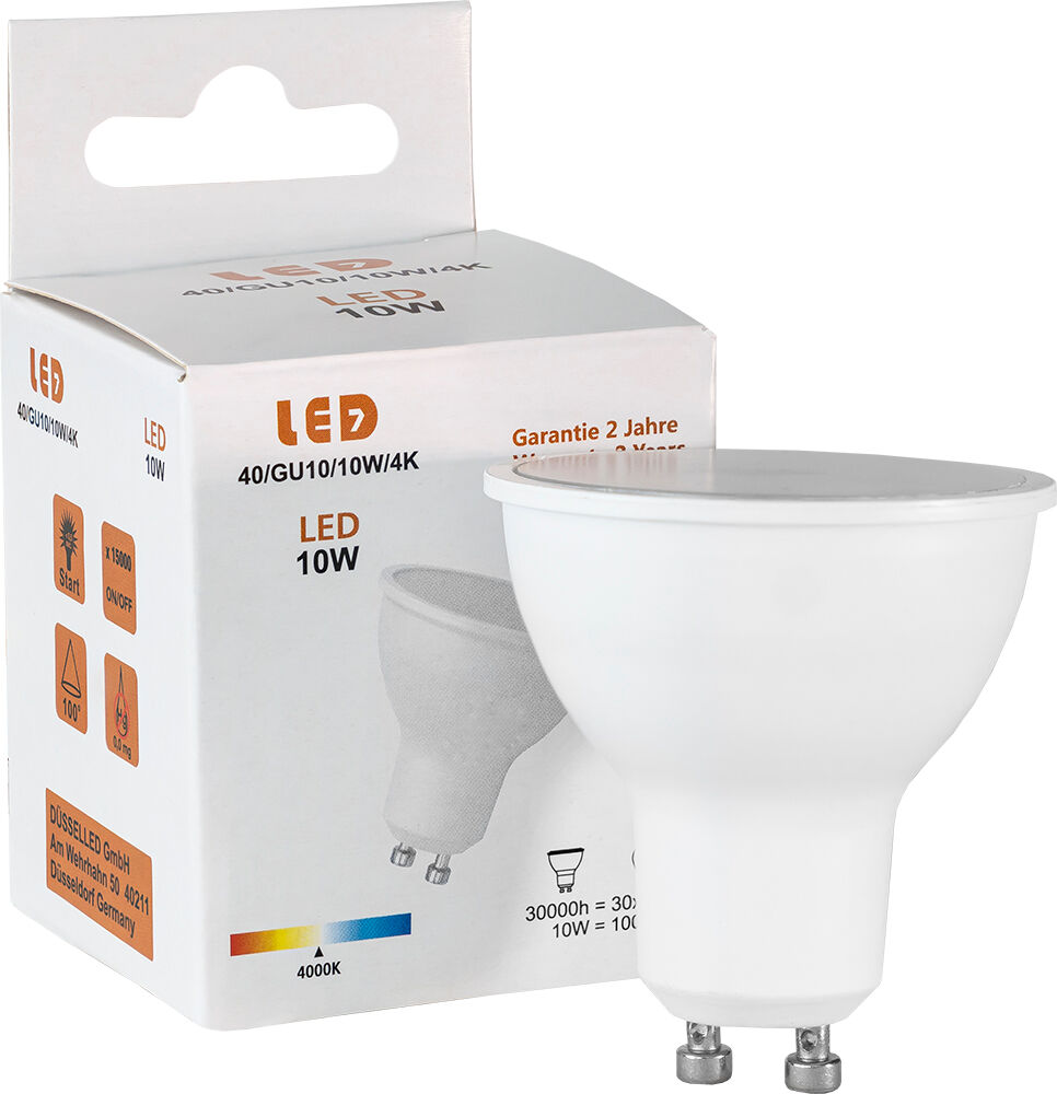 Lampada LED 220V GU10 10W Branco 4000K