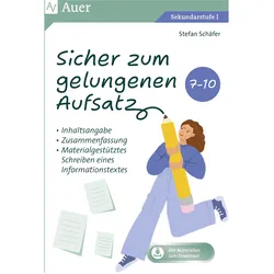 Schäfer:Sicher zum gelungenen Aufsatz 7, Schulbücher von Stefan Schäfer