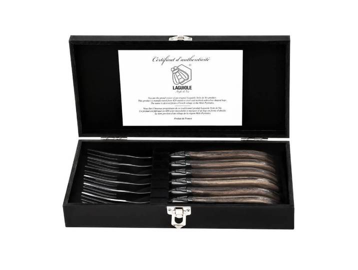 Laguiole Style de Vie Luxury Line Gabeln Olivenholz