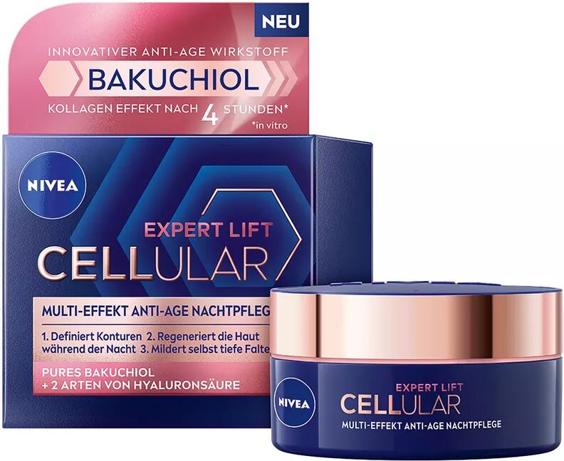 Nivea - Face Hyaluron Cellular Filler + Elastizität Nachtpflege, 50 ml