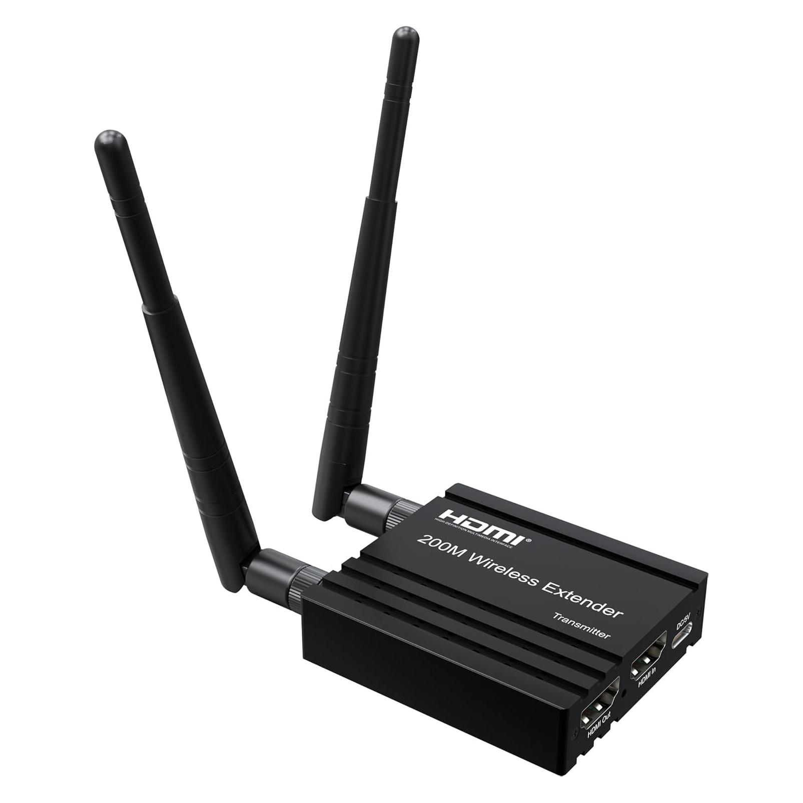 PremiumCord HDMI Extender Wireless up to 200 m Full HD 1080p HDMI 13 HDCP 1422 metal housing (Extender) (khext50-18)