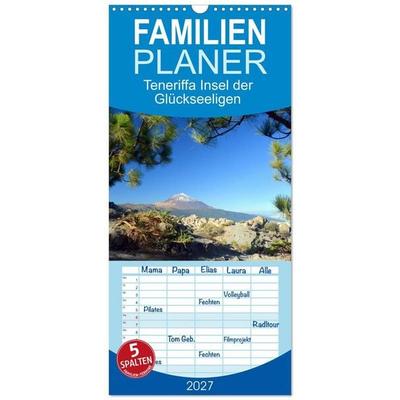 Familienplaner 2027 - Teneriffa Insel der Glückseeligen mit 5 Spalten (Wandkalender, 21 x 45 cm) CALVENDO