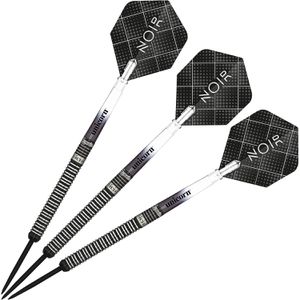 Unicorn Dartpfeile Noir Gary Anderson Set, 27801, mit Metallspitze, 23g, mit Zubehör, 3 Stück