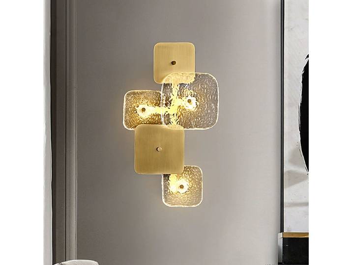 Décoration murale postmoderne lumière luxe chambre chevet applique adaptée pour hôtel fond salon décor éclairage