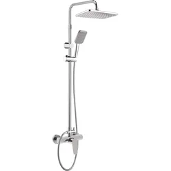 Neuesbad Serie 100 Duschsäule mit Armatur, Chrom NB1DENUT04XM1