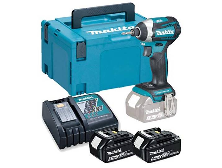 Makita Accu's en oplader in Makpac, 1 stuk, DTD154RTJ