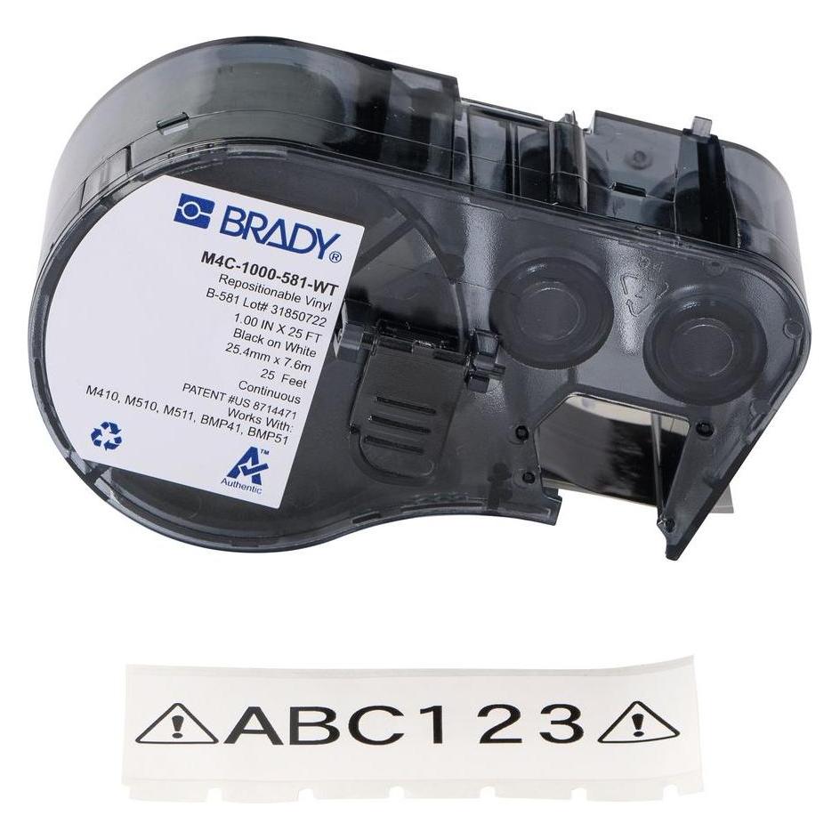 Brady Repositionable Multi-Purpose (25.40 mm) (M4C-1000-581-WT)