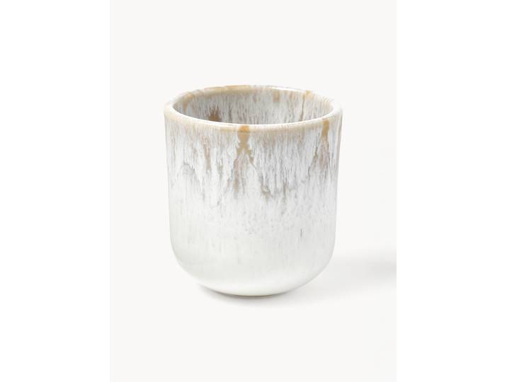 Tasses à expresso artisanales émaillées Danza, 4 pièces