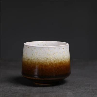 Uplift Essentials Gradient Ceramic Coffee And Tea Cup white brown