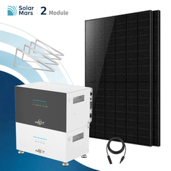 Balkonkraftwerk 2000 Watt mit Speicher SunEnergyXT 500 Set - 1000Wp ‚Äì 2 Module / 1x B500 / Garten