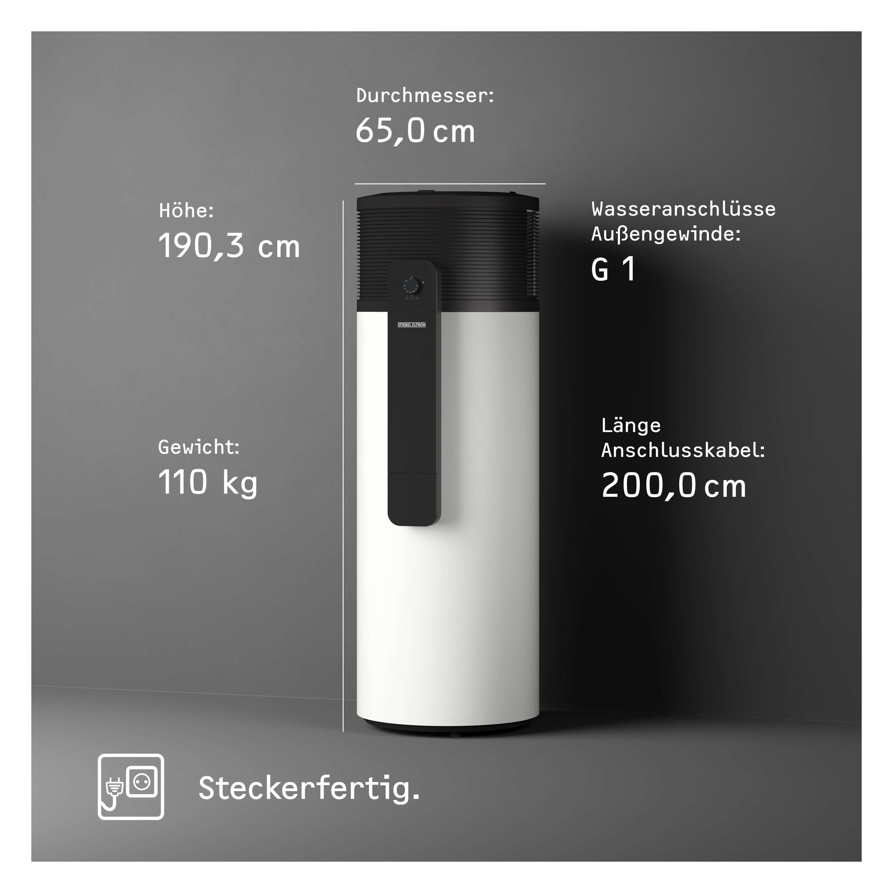 Stiebel Eltron WWK-I 300 Plus Warmwasser-Wärmepumpe 209066 (209066)