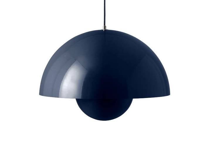 &Tradition Flowerpot VP2 Big Pendelleuchte Steel blue