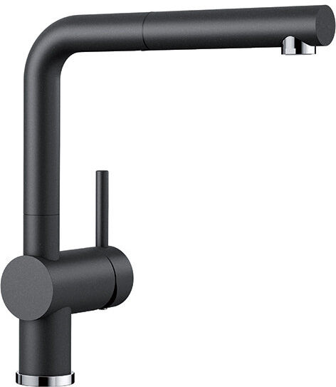 Blanco Linus Single Lever Monobloc Tap Anthracite 21.9cm