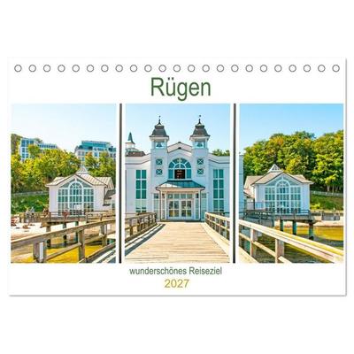 Rügen - wunderschönes Reiseziel (Tischkalender 2027 DIN A5 quer), CALVENDO Monatskalender