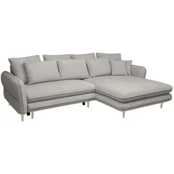 Ecksofa Sally Stoff Grau Greige