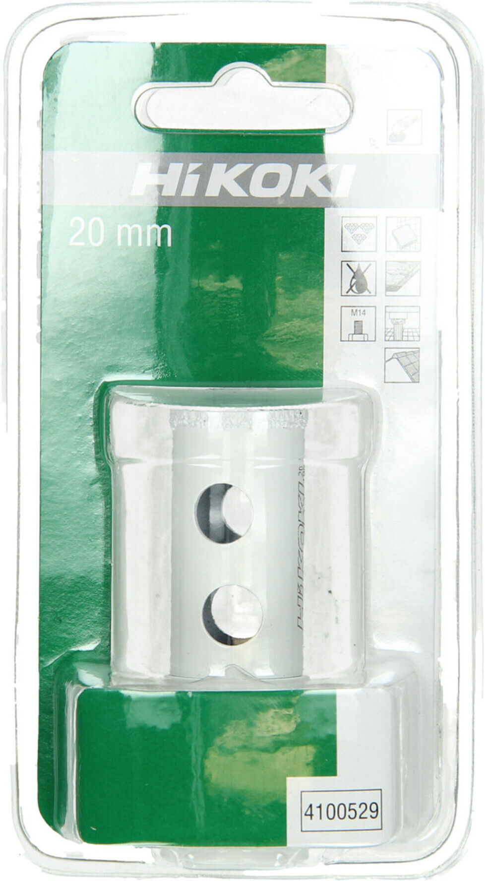 HiKOKI Fliesen-Diamantbohrkrone Dry 20mm M14 (4100529)