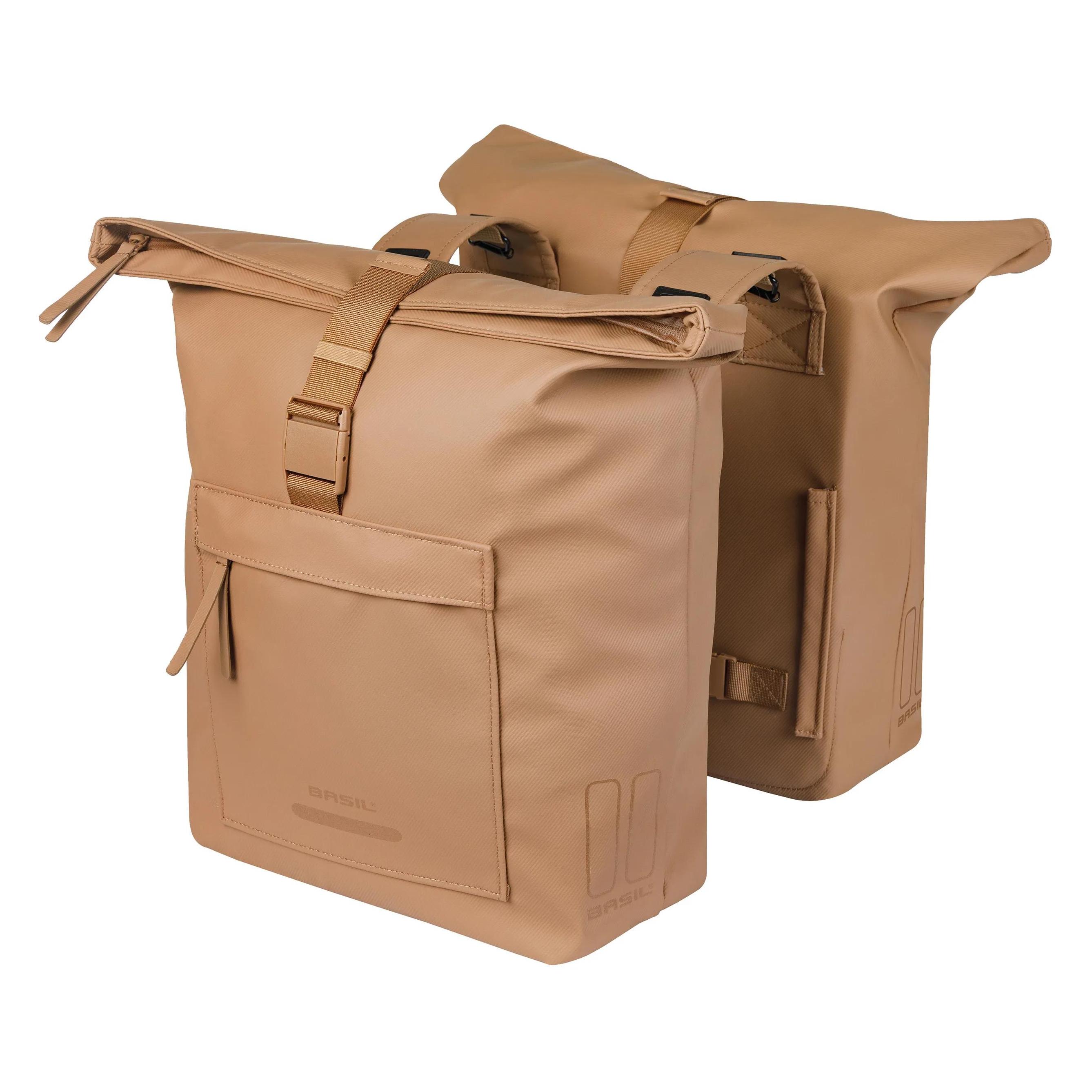 Basil Borsa Laterale Doppia Brooklyn (Gepäckträgertasche) (B18546-sable)
