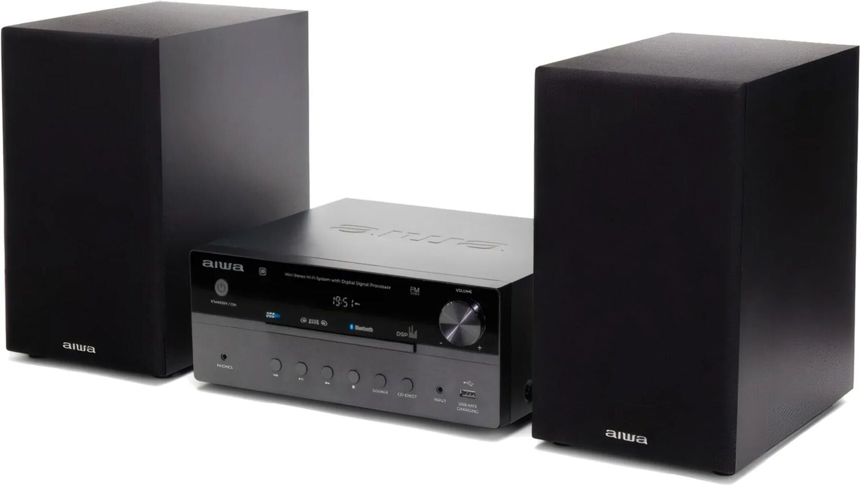 Aiwa Msbtu-550 Black / Microcadena 50W Con Altavoces