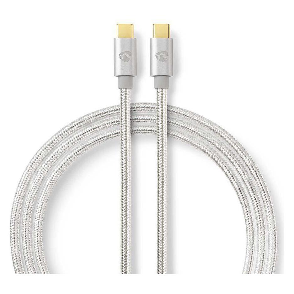 Nedis CCTB60700AL20 USB Kabel 2 m USB 2.0 USB C Aluminium (2 m, USB 2.0) (CCTB60700AL20)