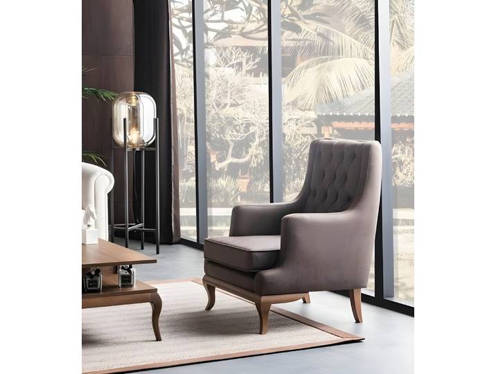 Xlmoebel Loungesessel Chesterfield Relaxsessel mit gepolsterten Armlehnen (Sessel), Hergestellt in Europa