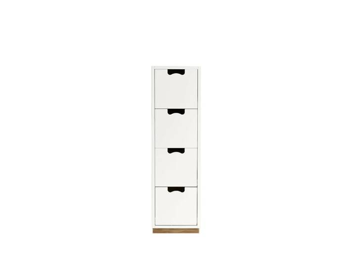 Asplund Commode Snö J4 white, bas en chêne