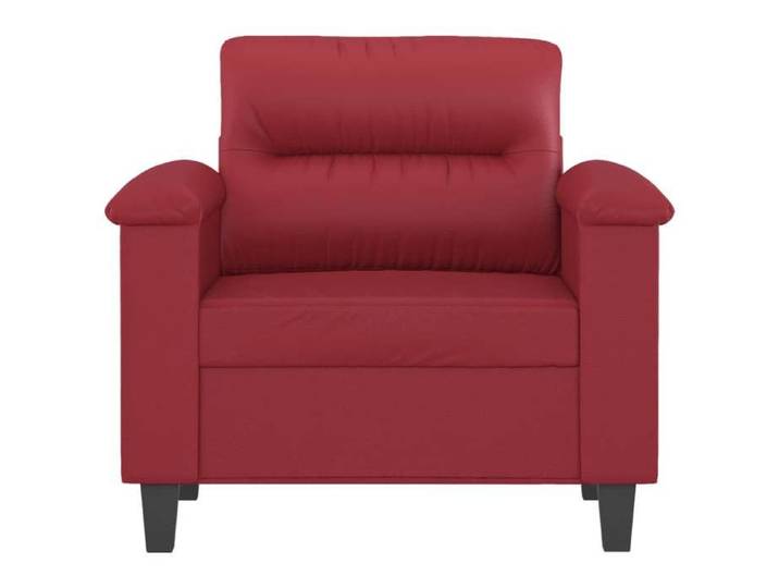 BEL-ACHAT* Fauteuil - Modèle droit - Design accrocheur - Sofa simple Rouge bordeaux 60 cm Similicuir Prom32903267