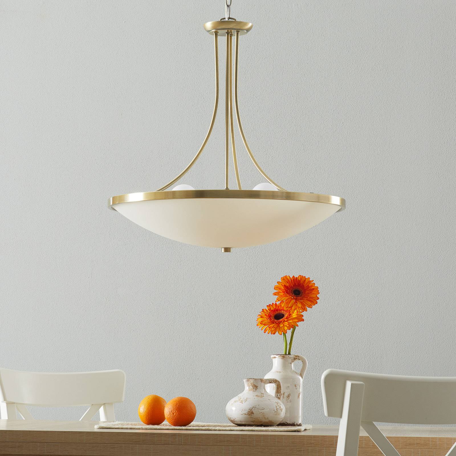 Orion Pendant Light TALYA, dimmable, Bronze / antique brass, Living / Dining Room, metal, Antique, Ceiling Light