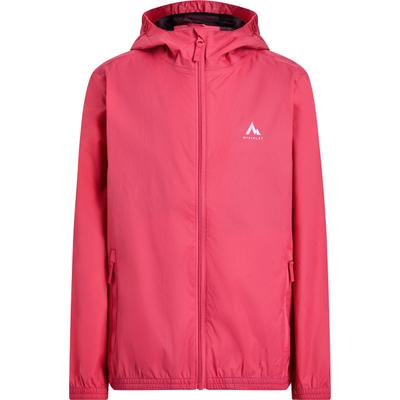 Regenjacke MCKINLEY "KI.-REGENJACKE KEREOL III J", Jungen, Gr. 176, pink (pink schwarz), Obermaterial: 100% Polyamid, Jacken Regenjacke, sportlicher Stil, mit AQUAMAX-Technologie, wasserdicht, winddicht