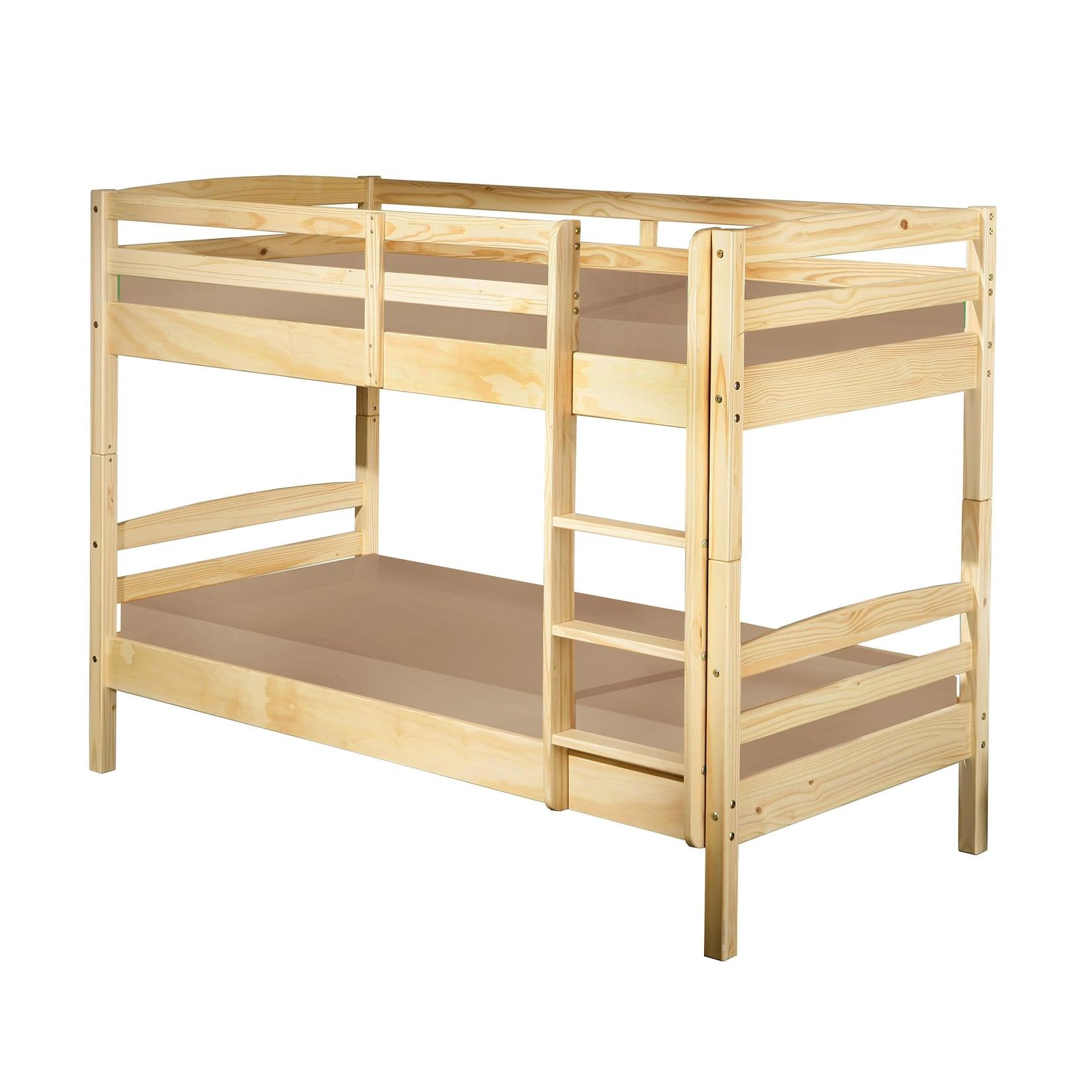 Etagenbett >Annika< 90x200 natur + 2 Lattenroste